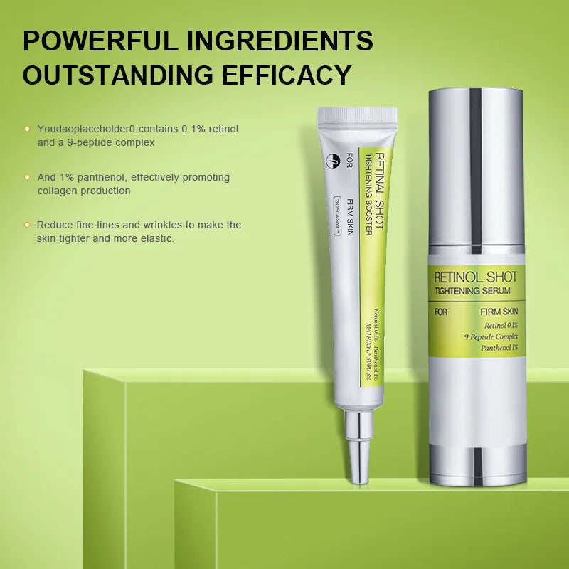Retinol Shot Tightening Booster For Firming Skin Face Serum Moisturizing Anti Aging Wrinkles Eye Cream Puffiness Skin Care